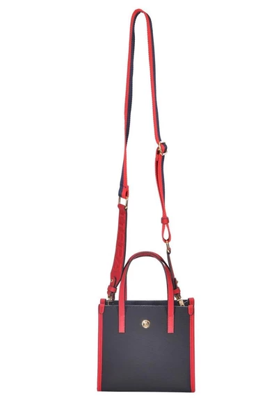 U.S. Polo Assn. Çapraz Askılı Kadın Çanta Lacivert-Beyaz-Kırmızı Us24293 ürün görseli 1