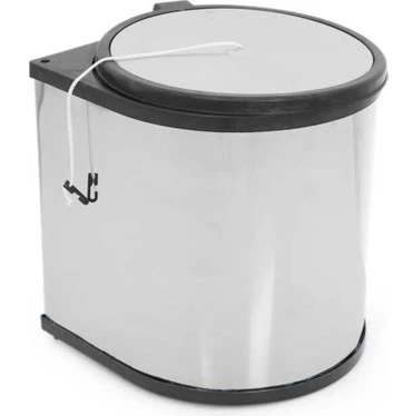 EFOR DOLAP İÇİ ÇÖP KOVASI KROM - 11 LT- Ø 27x30 cm 436 ürün görseli 1