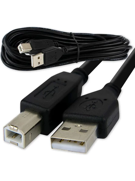 3 MetreUsb HPuyumlu Yazıcı Printer Ara Kablosu - Resim 2