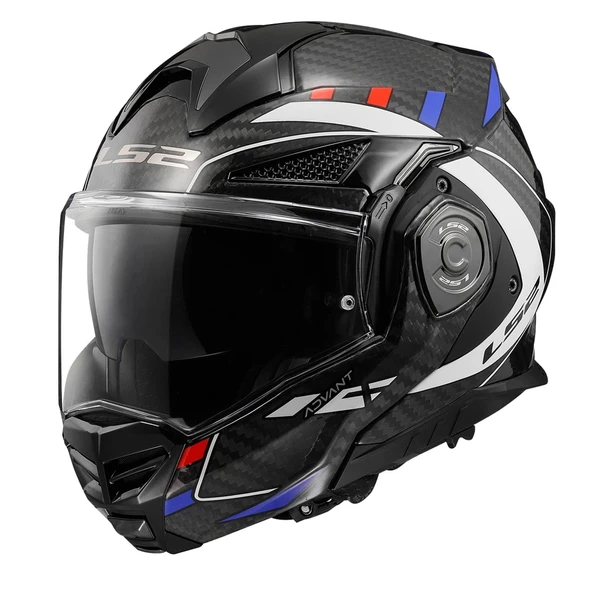 LS2 ADVANT X KARBON FUTURE BEYAZ-MAVİ KASK ürün görseli 1