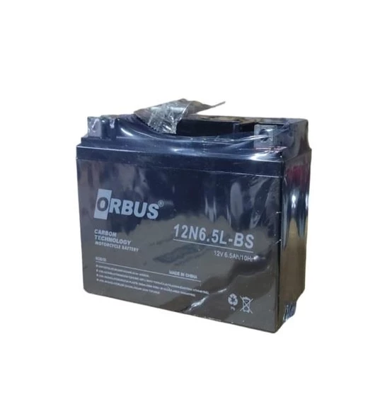 ORBUS 12V 6.5AMPER MOTOSİKLET  AKÜSÜ EBATLAR: 137x64x99mm ürün görseli 1