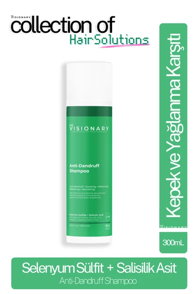 The Visionary Selenyum Sülfit, Salisilik Asit ve Keratin içeren Kepek ve Yağlanma Karşıtı Şampuan 300 mL ürün görseli 1