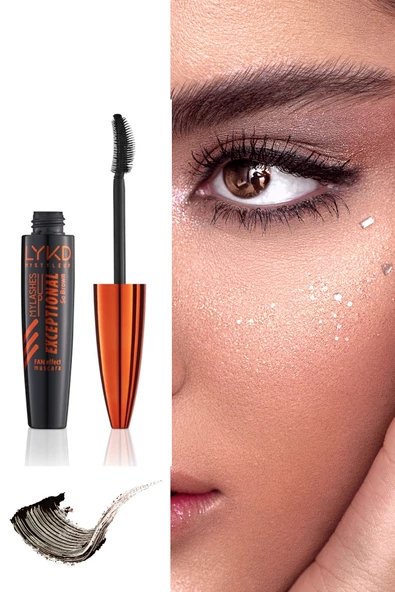 LYKD Kahverengi Exceptional Fan Effect & Curl Maskara - Yelpaze Etkili ve Kıvrım Veren Maskara ürün görseli 1
