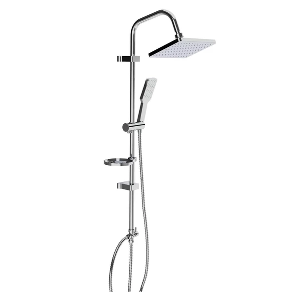 Creavit SH630 Krom Tepe Duş Sistemi - Kare ürün görseli 1