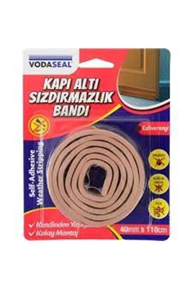 Vodaseal Kapı Altı Sızdırmazlık Bandı 40 Mm X 110 Cm - Kahverengi ürün görseli 1