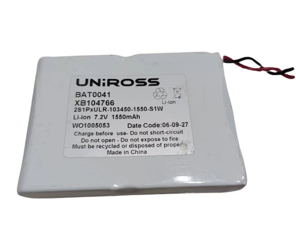 Uniross Bat0041 XB104766 Li-ion 7.2V 1550mAh BMS Devreli Batarya Şarjlı Pil ürün görseli 1