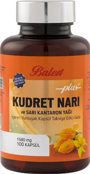 Balen Kudret Narı ve Sarı Kantaron Yağı Soft Kapsül 100 Kapsül ürün görseli 1