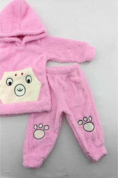 pembe Kışlık Welsoft Lüx Bebek Takımı - Resim 3