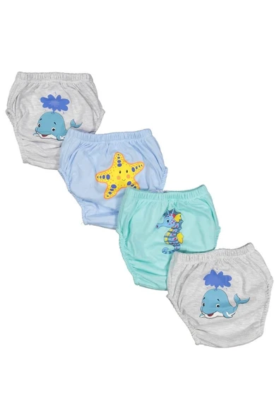 UNISEX 1/3 YAŞ HAYVAN BASKILI DENİZ ALIŞTIRMA KÜLOT ürün görseli 1