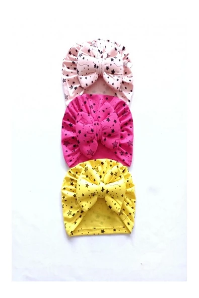 Diamondstar Kurdelalı Bebek Bone Bandana seti ürün görseli 1
