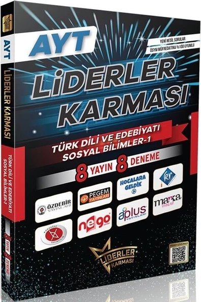 AYT Türk Dili ve Edebiyatı Sosyal Bilimler 1 8 Yayın 8 Deneme Liderler Karması ürün görseli 1