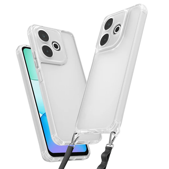 Xiaomi Redmi 13 4G Kılıf Airbagli Takılabilir Askı Aparatlı Snap Silikon Kapak ürün görseli 1