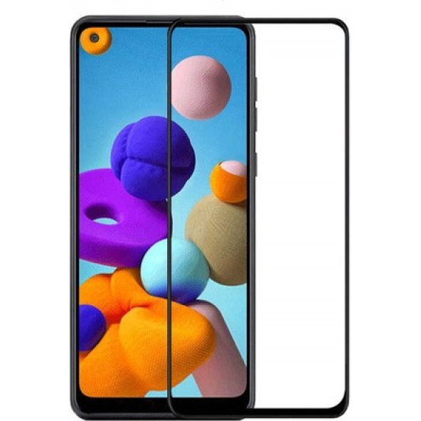 Samsung Galaxy A21s Ekranı Tam Kaplayan Cam 5D Ekran Koruyucu ürün görseli 1