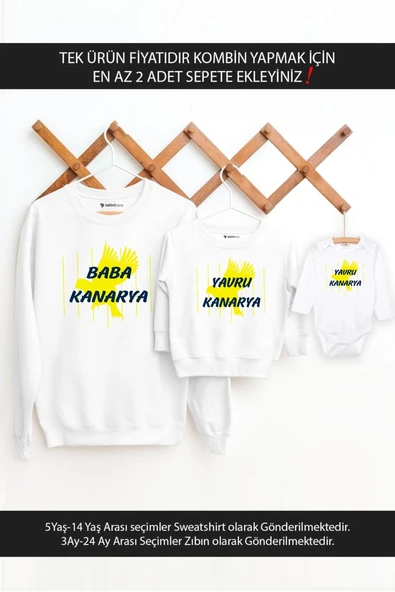 Baba Yavru Kanarya Baba Oğul Kız TEK ÜRÜN FİYATIDIR KOMBİN YAPMAK İÇİN EN AZ 2 ADET SEPETE EKLEYİNİZ ürün görseli 1