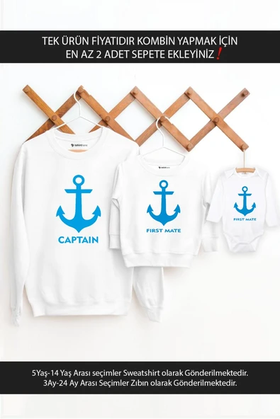 Baba Oğul Kız Captain First Mate(TEK ÜRÜN FİYATIDIR KOMBİN YAPMAK İÇİN EN AZ 2 ADET SEPETE EKLEYİNİZ ürün görseli 1