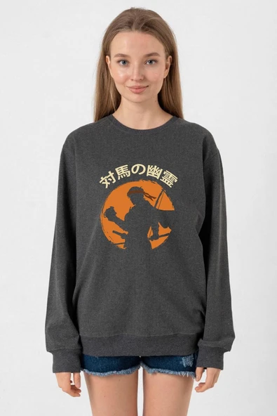 Ghost Of Tsushima The Island Japanese Füme Kadın 2ip Sweatshirt ürün görseli 1