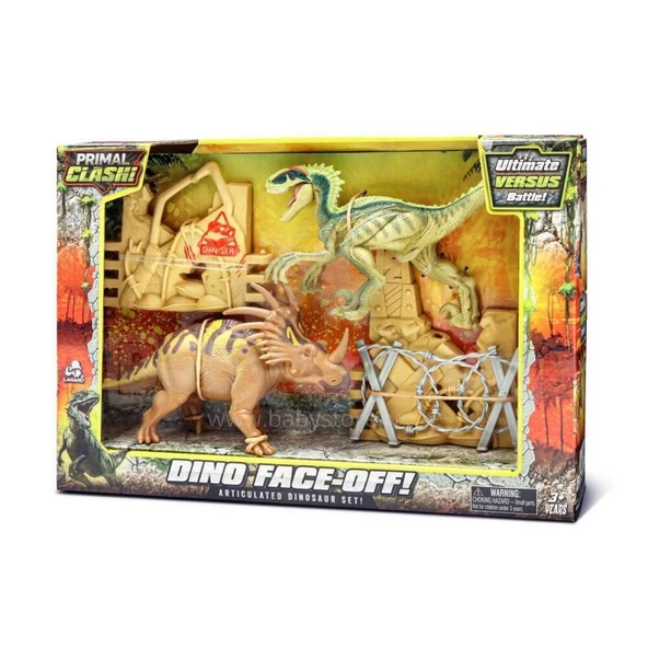 Primal Clash Dino Face-Off Oyun Seti - Resim 2