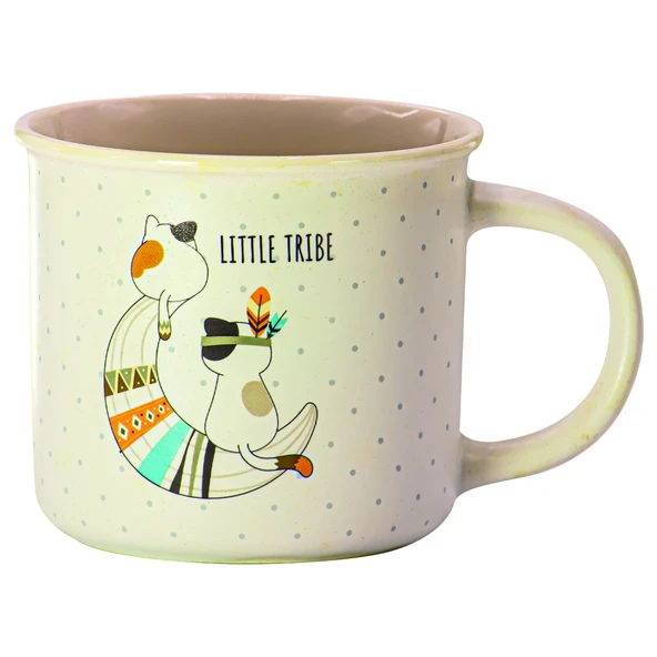 Little Trip Kupa Kedili Mug - Beyaz ürün görseli 1