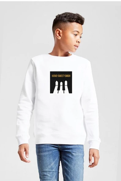 G-Dragon Home Sweet Home Beyaz Çocuk 2ip Sweatshirt ürün görseli 1