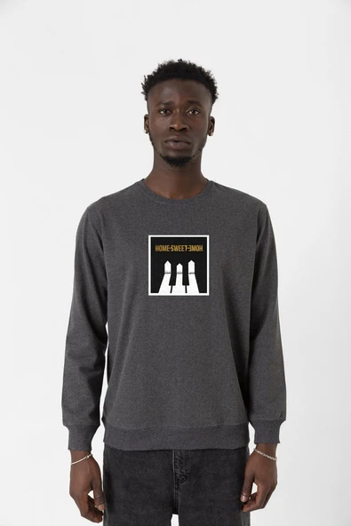 G-Dragon Home Sweet Home Füme Erkek 2ip Sweatshirt ürün görseli 1