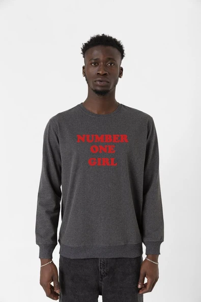 Rose Number One Girl Füme Erkek 2ip Sweatshirt ürün görseli 1