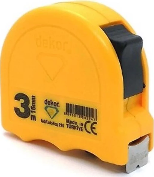 Dekor 294 Şerit Metre Sarı 3x16mm ürün görseli 1