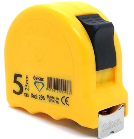 Dekor 296 Şerit Metre Sarı 5X25mm ürün görseli 1