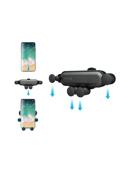 Çok yönlü telefon tutacağı Siyah ürün görseli 1