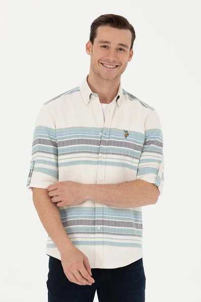 U.S. POLO ASSN. ERKEK DOKUMA GOMLEK G081SZ004-000-1681099 ürün görseli 1