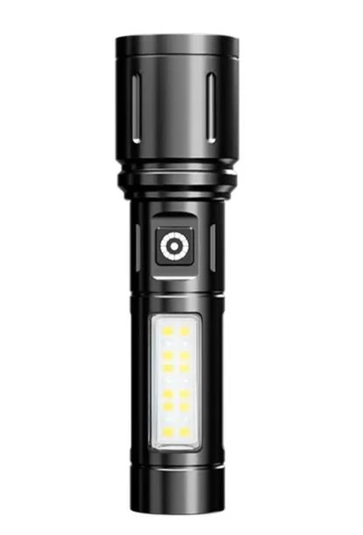 WellHise 603 Usb Şarjlı Yüksek güç spot uzun LED El Feneri Zumlanabilir Ultra Parlak Acil Aydınlatma Feneri ürün görseli 1