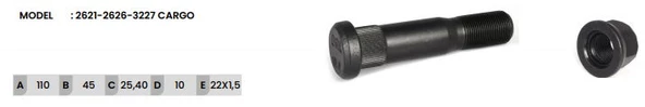 BIJON 2621-2626-3227 ARKA/ÇAKMALI-110 MM ürün görseli 1
