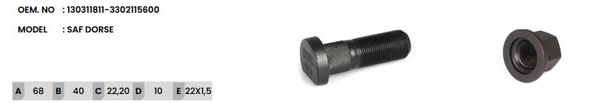 BIJON SAF DORSE DISK/FREZELI-68 MM 1303111811 ürün görseli 1