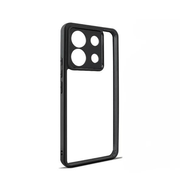 Xiaomi Redmi Note 13 Pro 5G Kılıf Kamera Korumalı Şeffaf Arka Yüzey New Roll Kapak ürün görseli 1