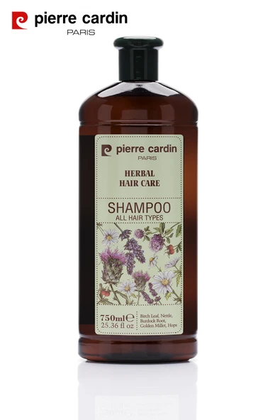 Pierre Cardin Herbal Shampoo For All Hair Types 750 ML  Bitkisel Şampuan  (Tüm Saç Tipleri) ürün görseli 1