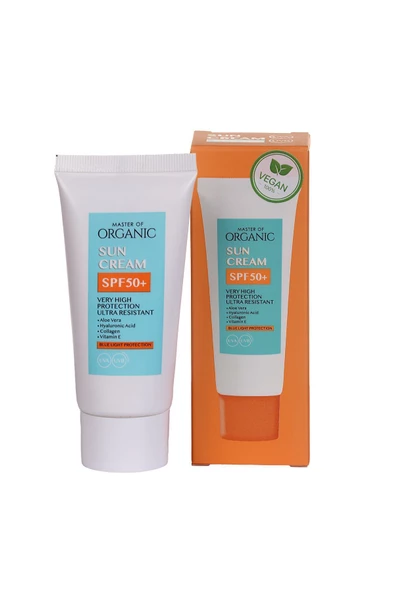MASTER OF ORGANİC master of organic collagen Güneş Kremi Spf 50 + Pa +++ Collagen Hyaluronic Sun Cream 50 ML ürün görseli 1