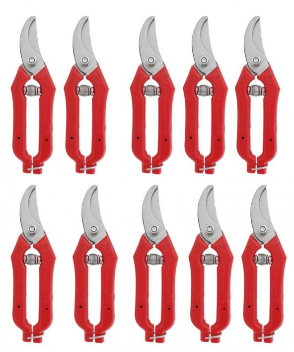 Göcen ( 10 ADET ) Eğri Uçlu Narenciye Üzüm Bağ Budama Makası18.5Cm ürün görseli 1