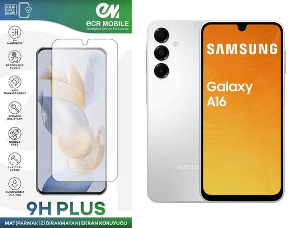 Samsung Galaxy A16 Ekran Koruyucu MAT Parmak İzi Bırakmayan Uyumlu Esnek Nano Kırılmayan 5G Modeline UYMAZ ürün görseli 1