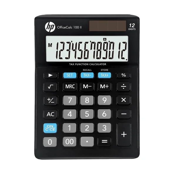 Hp OfficeCalc 100 II 12 Hane Masaüstü Hesap Makinesi ürün görseli 1