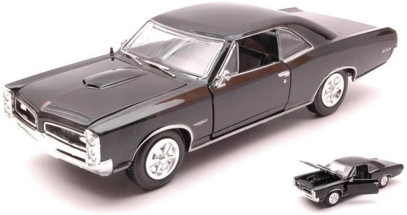 Newray 1966 Pontiac GTO Siyah 1:25 Model Araba ürün görseli 1