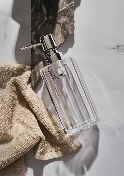 Akrilik Sıvı Sabunluk - Düşmeye Dayanıklı Banyo, Mutfak Sıvı Sabunluğu - 200 ML ürün görseli 1