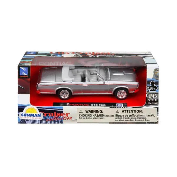 Newray 1:43 Metal Model Araba PONTIAC 1966 ürün görseli 1