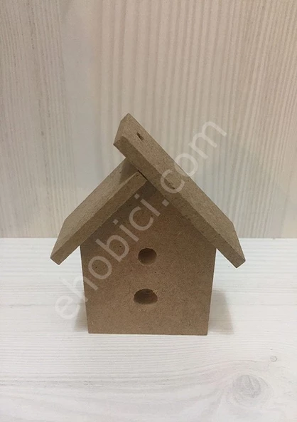 Minik Ahşap Ev 5x8cm (Mdf) Obje K-381 ürün görseli 1