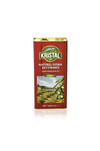 Kristal Dolgun Güçlü Natürel Sızma Zeytinyağı 5 lt ürün görseli 1