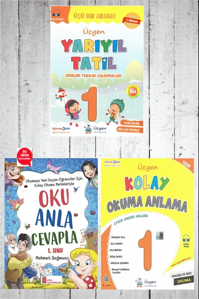 1.Sınıf Yarıyıl Tatil Kitabı+Kolay Okuma Anlama ürün görseli 1