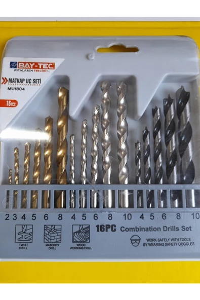 BAY-TEC MATKAP UÇ SETİ 16 PCS (MU-1804) ürün görseli 1