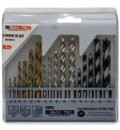 BAY-TEC MATKAP UÇ SETİ 16 PCS (MU-1804) - Resim 2