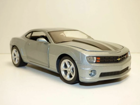 Newray Chevrolet Camaro SS 1/24 Gri Model Araba - Resim 4