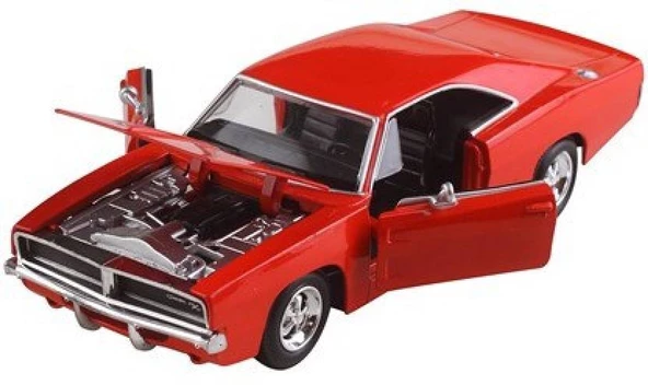 Newray 1/24 1969 Dodge Charger R/T Model Araba ürün görseli 1