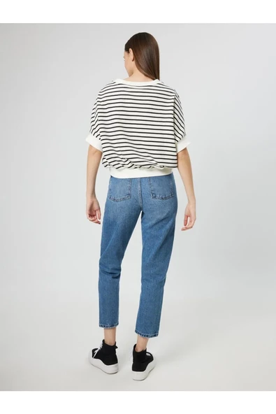 Loft Mom Regular Fit Pantolon - Resim 3