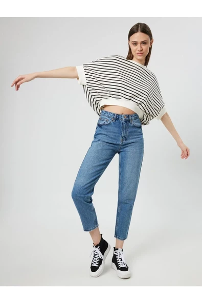 Loft Mom Regular Fit Pantolon ürün görseli 1